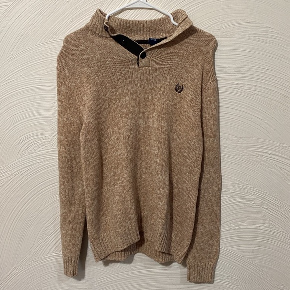 Chaps Medium men’s 100% cotton long sleeve quarter button up - Picture 8 of 16